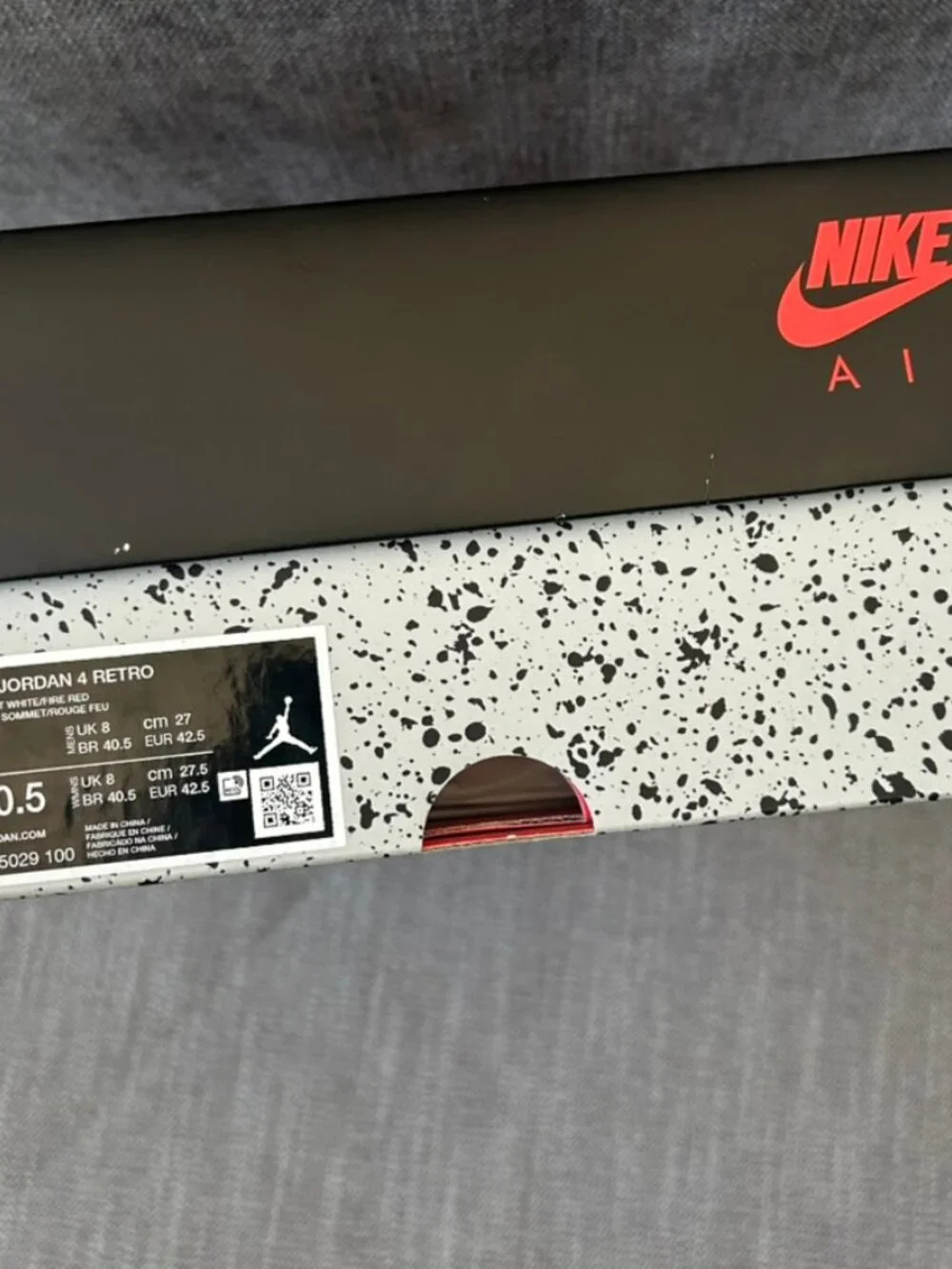Air Jordan 4 Retro OG White Cement 2025 FV5029-100 Size 9